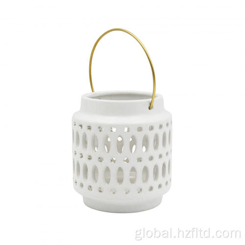 White Candle Holder White Ceramic Candle Holder for Home Decoration Factory